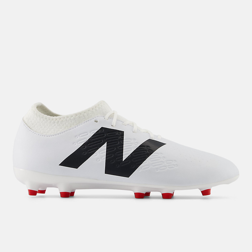 New Balance TEKELA MAGIQUE FG V4+ Shoes White with Black and True Red